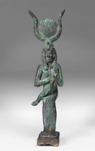 Statuette of Isis Nursing Infant Horus (Harpokrates)