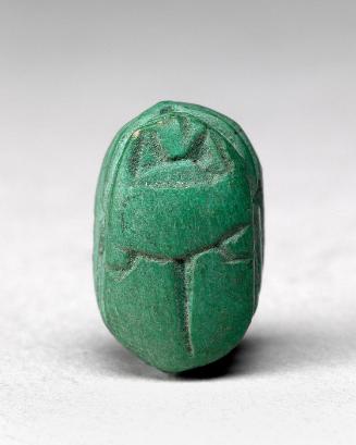 Scarab with hieroglyphs