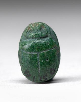 Scarab with hieroglyphs