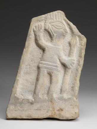 Relief depicting Man Holding a Spear