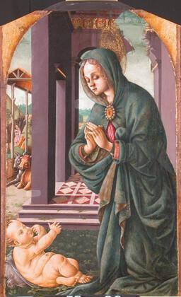 Madonna Adoring Child