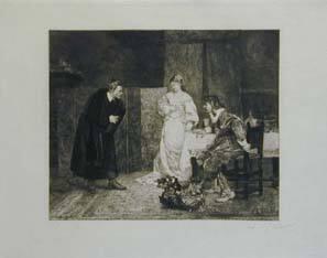 Untitled: Three figures in an interior