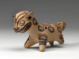 Whistle in the form of a jaguar