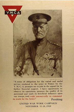 (General Pershing) "A sense of obligation for the varied and useful service..."