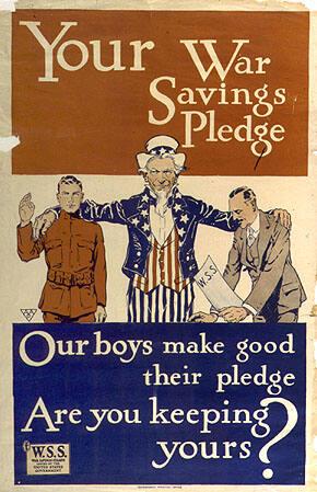 Your War Savings Pledge: Our boys make good their pledge, Are you keeping yours?
