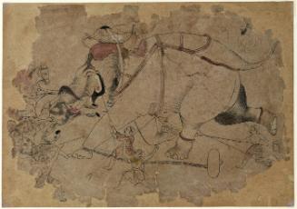 Attendants Subduing an Angry Elephant