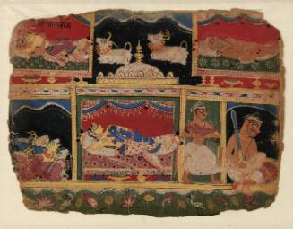 The transfer of babies, folio from a dispersed Bhagavata Purana