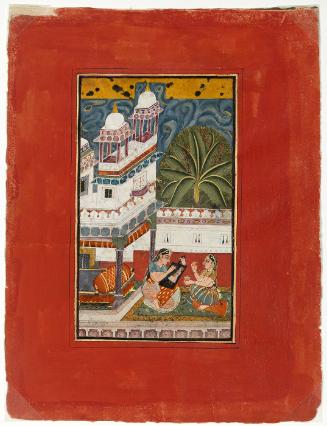 Dhanasri Ragini, Page from a Dispersed Ragamala Set