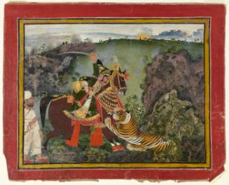 Rawat Ragho Das of Devgarh on a Tiger Hunt