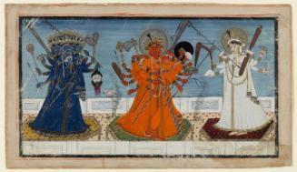 Devi as Mahakali, Mahalashmi, and Mahasarasvati