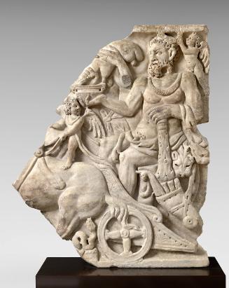 Sarcophagus Fragment of Hercules, Triumph of Dionysos