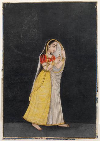 A Lady Carrying a Lighted Lamp