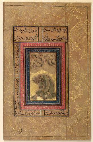 Man Seated in a Landscape, Reading a Book