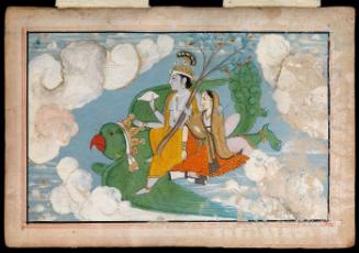 Vishnu and Lakshmi on Garuda