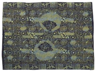 Adire eleko commemorative cloth wrapper, possibly Oloba design