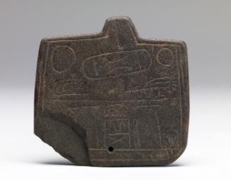 Stone with incised scene