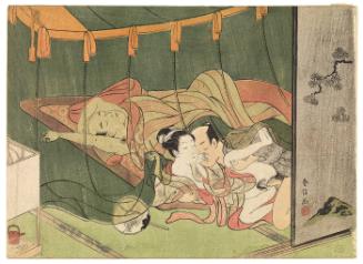 A Woman and her Lover in an Interior