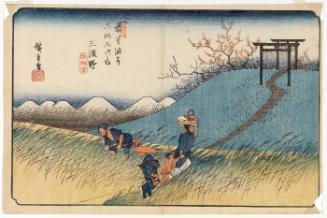 Mitono (from the series "Sixty-nine Stations of the Kisokaido" (Kisokaido rokujuku tsugi no uchi))