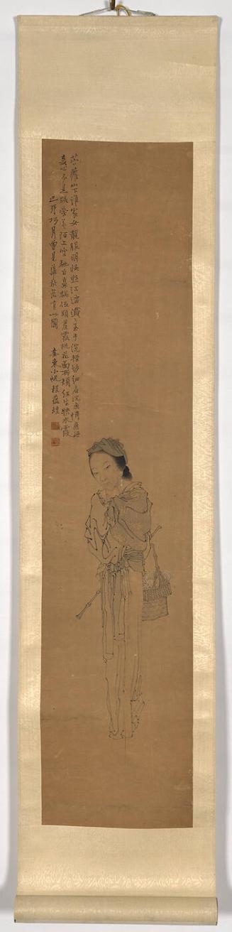 Woman carrying a basket