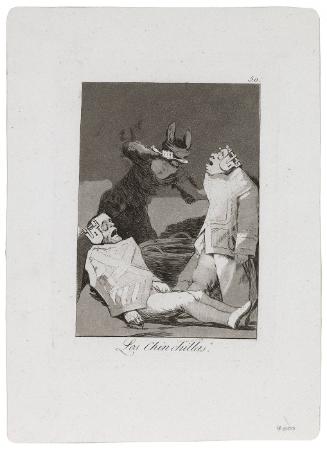 Los Chincillas (The Chinchillas) (from Los Caprichos), Plate 50