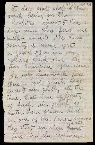 Fragments of letter from Maurice Brazil Prendergast to Charles Prendergast from Venice