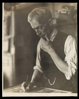 Charles Prendergast in studio