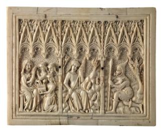 Casket lid with Scenes from the Life of Saint Margaret of Antioch