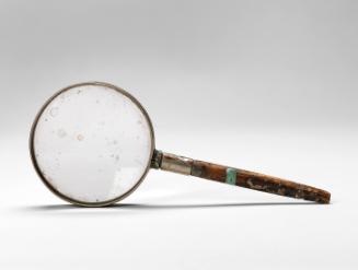 Charles Prendergast magnifying glass found inside cedar cigar box