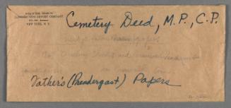 Envelope (empty) from Bankers Safe Deposit Co.