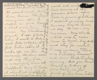 Letter from Charles Prendergast to Eugénie Van Kemmel (Prendergast)