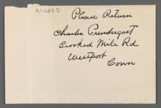 Envelope for French Driver's licenses for Eugenie and Charles Prendergast