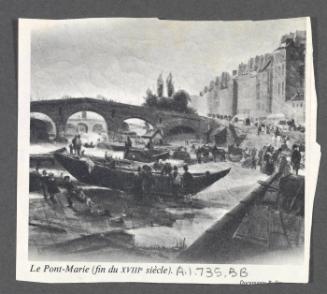 Eugénie and Charles Prendergast 1927 tour of France and Monaco; Le Pont Marie
