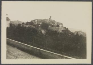 Eugénie and Charles Prendergast 1927 tour of France and Monaco; view at St Paul de Vence