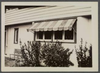 Series of gardens at Crooked Mile Road, Westport, CT including bird bath created by Charles Prendergast; house