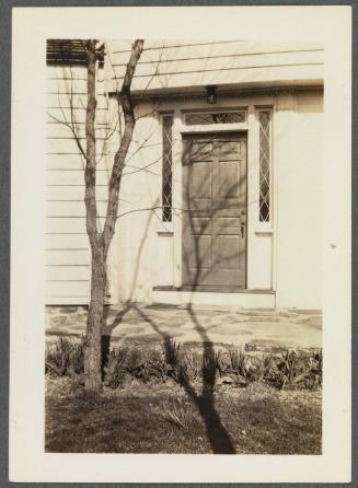 Series of gardens at Crooked Mile Road, Westport, CT including bird bath created by Charles Prendergast; house