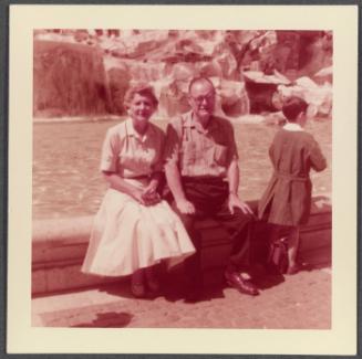 Venice, Italy including Robert Brady, John Brady and sister; sister (left) and John Brady (right)