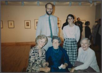 Prendergast exhbition and dinner at Williams College Museum of Art including Eugénie Prendergast and others; Eugénie Prendergast and Cathy Genvert with friends