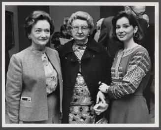 (L to R) Antoinette Maynard, Eugénie Prendergast, and Carol Derby at Williams College Museum of Art