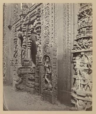 Tarputry [Tadpatri]: Temple in ruins near the river. Entrance to the temple on the north side.