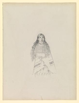 Blackfoot/Ah - kay - ee - pex - en (The Woman Who Strikes Many) a Blackfoot woman, wife of the warrior on the foregoing page