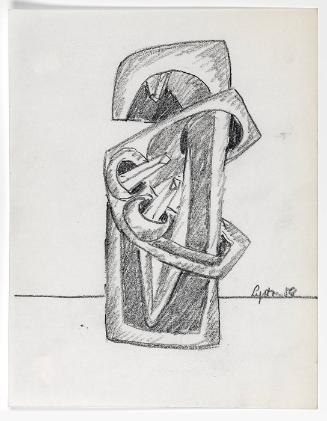 Untitled sketch of a sculpture
