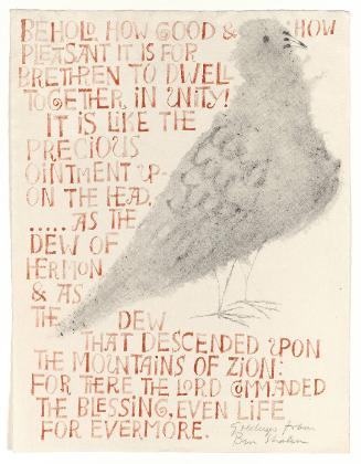 Bird, Behold, how good & how pleasant it is for Brethren to dwell together in unity!