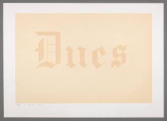Dues (from "News,Mews,Pews,Brews,Stews & Dues")