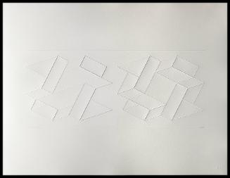 Embossed Linear Construction 2-A