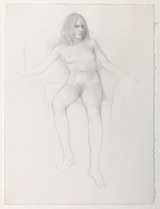 Figure Lounging in Arm Chair