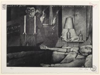 Charlie Parker watches his hotel room burn