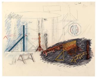 Study for "Rotunda" (WCMA sculpture installation)