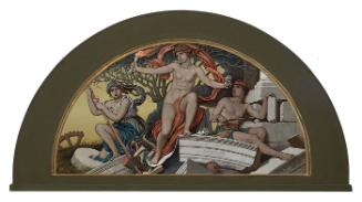 Study for Lunette in Library of Congress: Anarchy