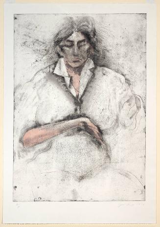 Asian Woman, Pregnant and Grieving