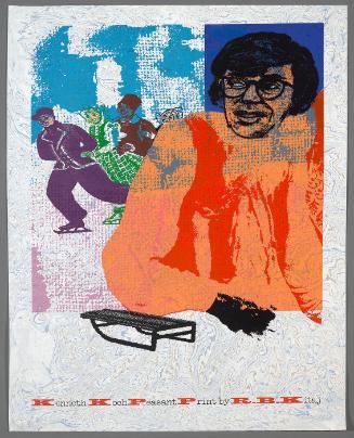 Kenneth Koch Peasant Print by R.B. Kitaj
